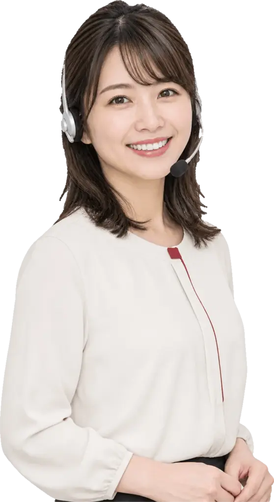 Native Japanese teacher with a headset